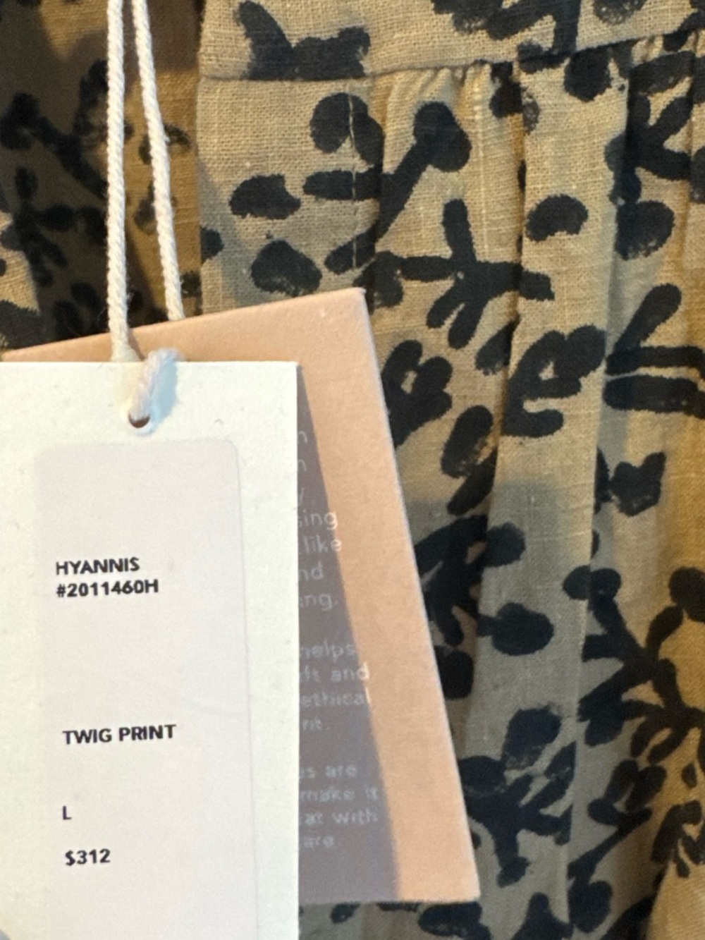 NWT Mirth Hyannis Twig Print Dress | L - Picture 4 of 6